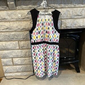 Daniel Rainn birdcage print sleeveless dress size large